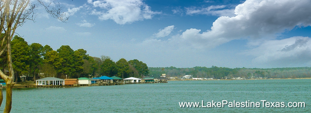 Lake Palestine Waterfront Homes and Boathouses