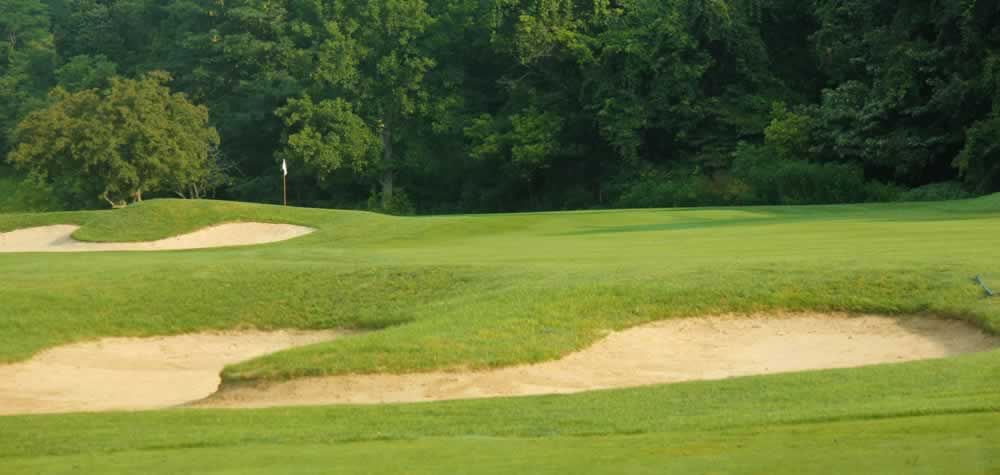 Golf course at Lake Palestine in Texas