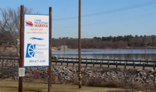 Lake Palestine Marina in East Texas near Tyler
