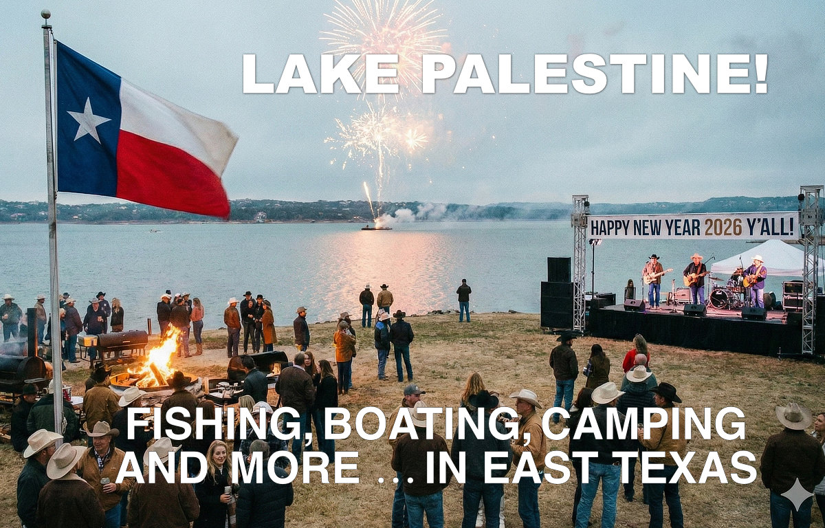 Welcome to Lake Palestine in East Texas, near Tyler and Dogwood City ... locale of fishing, boating, camping and more outdoor fun!